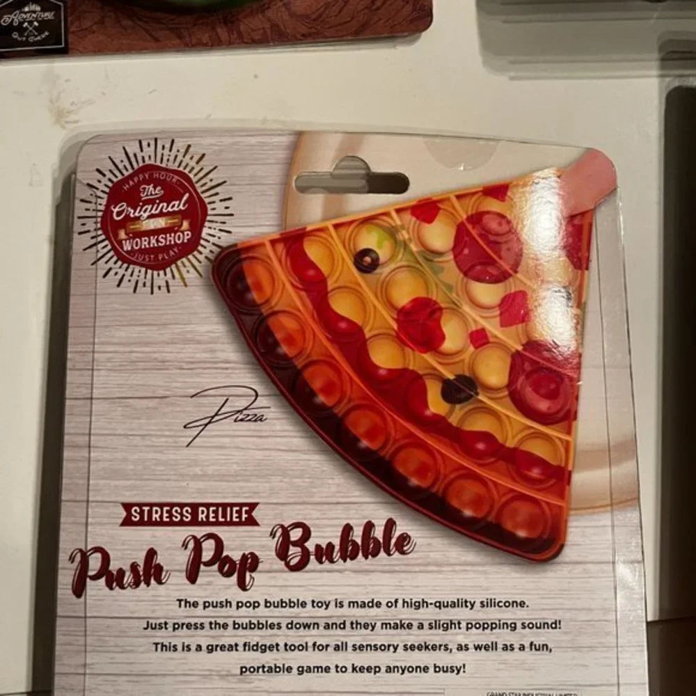 Pizza, Pineapple, Camouflage & Controller Pop-It Toys  (Lot of FOUR)‎ (new)